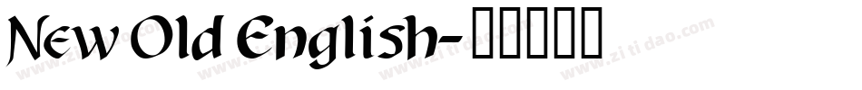 New Old English字体转换
